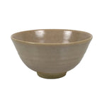 Japanese Ceramic Green Tea Bowl Matcha Chawan Vtg Pottery Beige White CHB165