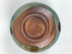 Japanese Ceramic Green Tea Bowl Matcha Chawan Vtg Pottery Blue Gray Brown CHB118
