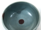 Japanese Ceramic Green Tea Bowl Matcha Chawan Vtg Pottery Blue Gray Brown CHB118