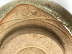 Japanese Ceramic Green Tea Bowl Matcha Chawan Vtg Pottery Blue Gray CHB123