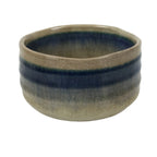 Japanese Ceramic Green Tea Bowl Matcha Chawan Vtg Pottery Blue Gray CHB123