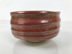 Japanese Ceramic Green Tea Bowl Matcha Chawan Vtg Pottery Brown CHB126