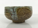 Japanese Ceramic Green Tea Bowl Matcha Chawan Vtg Pottery Brown Green CHB122