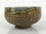 Japanese Ceramic Green Tea Bowl Matcha Chawan Vtg Pottery Brown Green CHB122