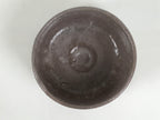 Japanese Ceramic Green Tea Bowl Matcha Chawan Vtg Pottery Brown White CHB150