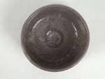 Japanese Ceramic Green Tea Bowl Matcha Chawan Vtg Pottery Brown White CHB150