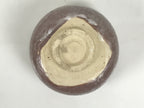 Japanese Ceramic Green Tea Bowl Matcha Chawan Vtg Pottery Brown White CHB150
