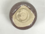 Japanese Ceramic Green Tea Bowl Matcha Chawan Vtg Pottery Brown White CHB150