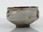 Japanese Ceramic Green Tea Bowl Matcha Chawan Vtg Pottery Brown White CHB156
