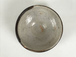 Japanese Ceramic Green Tea Bowl Matcha Chawan Vtg Pottery Brown White CHB156
