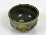 Japanese Ceramic Green Tea Bowl Matcha Chawan Vtg Pottery Brush Stroke CHB154