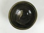 Japanese Ceramic Green Tea Bowl Matcha Chawan Vtg Pottery Brush Stroke CHB154