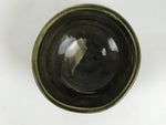 Japanese Ceramic Green Tea Bowl Matcha Chawan Vtg Pottery Brush Stroke CHB154