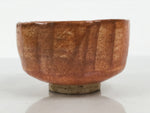 Japanese Ceramic Green Tea Bowl Matcha Chawan Vtg Pottery Glossy Brown CHB166