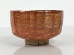 Japanese Ceramic Green Tea Bowl Matcha Chawan Vtg Pottery Glossy Brown CHB166