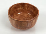 Japanese Ceramic Green Tea Bowl Matcha Chawan Vtg Pottery Glossy Brown CHB166