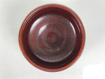 Japanese Ceramic Green Tea Bowl Matcha Chawan Vtg Pottery Glossy Brown CHB168
