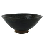 Japanese Ceramic Green Tea Bowl Matcha Chawan Vtg Pottery Gray Brown CHB119