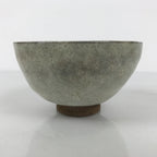 Japanese Ceramic Green Tea Bowl Matcha Chawan Vtg Pottery Gray Brown CHB124