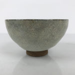 Japanese Ceramic Green Tea Bowl Matcha Chawan Vtg Pottery Gray Brown CHB124