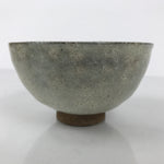 Japanese Ceramic Green Tea Bowl Matcha Chawan Vtg Pottery Gray Brown CHB124