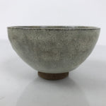 Japanese Ceramic Green Tea Bowl Matcha Chawan Vtg Pottery Gray Brown CHB124