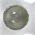 Japanese Ceramic Green Tea Bowl Matcha Chawan Vtg Pottery Gray Brown CHB124
