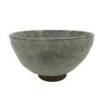 Japanese Ceramic Green Tea Bowl Matcha Chawan Vtg Pottery Gray Brown CHB124