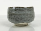 Japanese Ceramic Green Tea Bowl Matcha Chawan Vtg Pottery Gray Brown CHB146