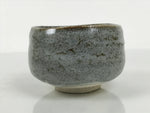 Japanese Ceramic Green Tea Bowl Matcha Chawan Vtg Pottery Gray Brown CHB146