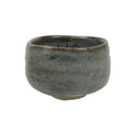 Japanese Ceramic Green Tea Bowl Matcha Chawan Vtg Pottery Gray Brown CHB146