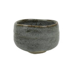 Japanese Ceramic Green Tea Bowl Matcha Chawan Vtg Pottery Gray Brown CHB146
