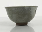 Japanese Ceramic Green Tea Bowl Matcha Chawan Vtg Pottery Gray Brown CHB162