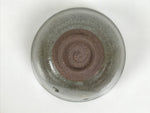 Japanese Ceramic Green Tea Bowl Matcha Chawan Vtg Pottery Gray Brown CHB162