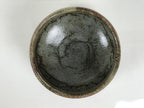 Japanese Ceramic Green Tea Bowl Matcha Chawan Vtg Pottery Gray Brown CHB170