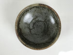 Japanese Ceramic Green Tea Bowl Matcha Chawan Vtg Pottery Gray Brown CHB170
