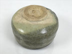 Japanese Ceramic Green Tea Bowl Matcha Chawan Vtg Pottery Gray Brown CHB170