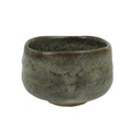 Japanese Ceramic Green Tea Bowl Matcha Chawan Vtg Pottery Gray Brown CHB170