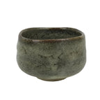 Japanese Ceramic Green Tea Bowl Matcha Chawan Vtg Pottery Gray Brown CHB170