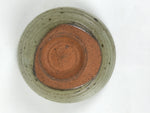Japanese Ceramic Green Tea Bowl Matcha Chawan Vtg Pottery Gray Green CHB137