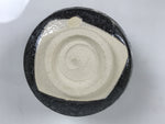 Japanese Ceramic Green Tea Bowl Matcha Chawan Vtg Pottery Gray White Drip PX805