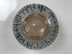 Japanese Ceramic Green Tea Bowl Matcha Chawan Vtg Pottery Gray Wooden Box PX806