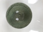 Japanese Ceramic Green Tea Bowl Matcha Chawan Vtg Pottery Green Brown CHB125