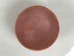 Japanese Ceramic Green Tea Bowl Matcha Chawan Vtg Pottery Matte Orange CHB167