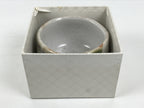Japanese Ceramic Green Tea Bowl Matcha Chawan Vtg Pottery Shino White PX802