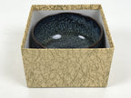 Japanese Ceramic Green Tea Bowl Matcha Chawan Vtg Pottery Tenmoku Black PX804