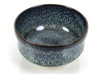 Japanese Ceramic Green Tea Bowl Matcha Chawan Vtg Pottery Tenmoku Black PX804