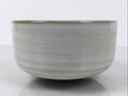 Japanese Ceramic Green Tea Bowl Matcha Chawan Vtg Pottery White Brown CHB117