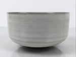 Japanese Ceramic Green Tea Bowl Matcha Chawan Vtg Pottery White Brown CHB117
