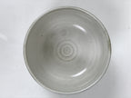 Japanese Ceramic Green Tea Bowl Matcha Chawan Vtg Pottery White Brown CHB117